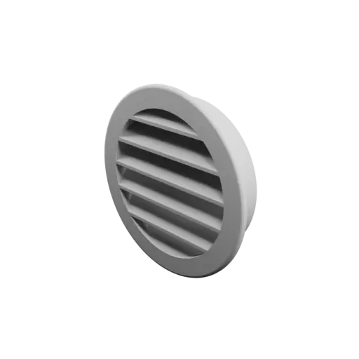 Round air vent STL 3D file ∅ 96 mm, slat angle: 45°