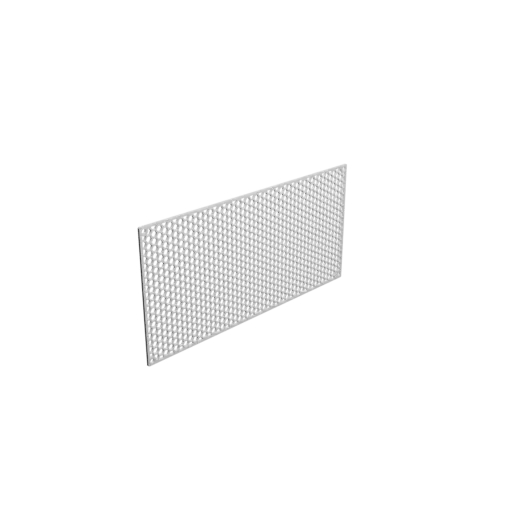 Honeycomb grid STL 3D file, center-to-center: 245x115mm, mesh: 5mm - Ø4mm