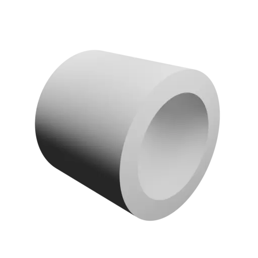 fichier 3D STL tube Ø ext. 35 mm, Ø int. 25 mm, longueur 30 mm