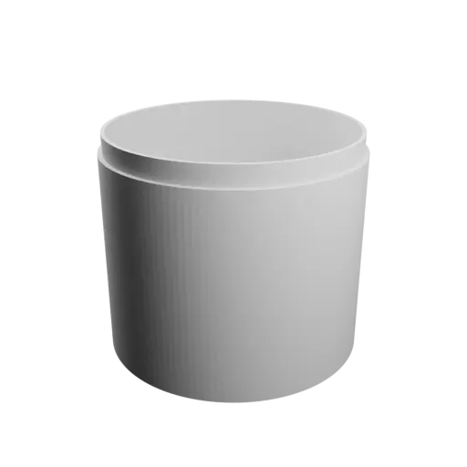 fichier 3D STL Boîte ronde avec couvercle ⌀ 65 mm - Hauteur: 58 mm, Coque: 2 mm
