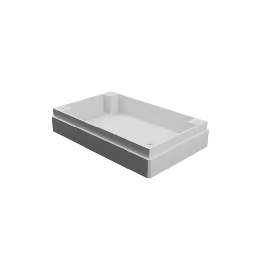 Enclosure with screw-mounted lid STL 3D file: 80×50×22 mm (with ventilation on the lid)