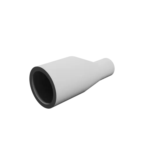 Tube adapter STL file ⌀ 19–10 mm (Length: 40 mm)