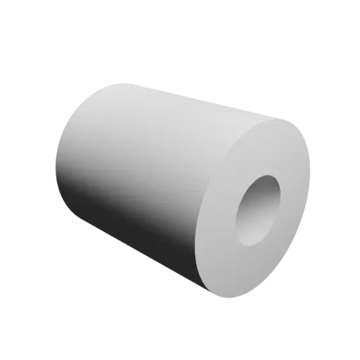 fichier STL tube Ø ext. 75 mm, Ø int. 30 mm, longueur 90 mm