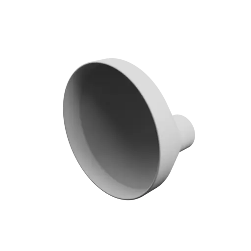 Tubing adapter STL 3D file ⌀ 200–50 mm (Length: 80 mm)