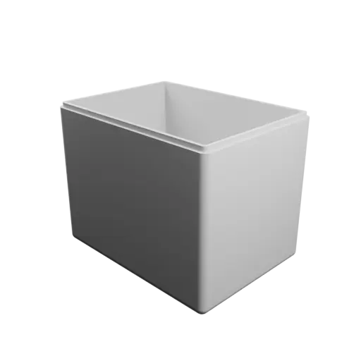 modèle 3D STL boîte rectangulaire avec couvercle - 172×127×140 mm, paroi 5 mm