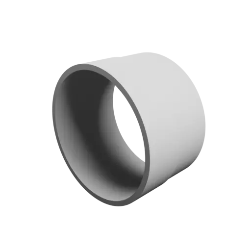 Tube adapter STL 3D file ⌀ 103–101 mm (Length: 61 mm)