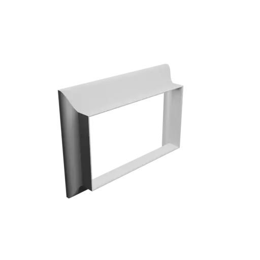 Rectangle-to-rectangle duct adapter STL 3D file 200x150 mm to 180x100.4 mm – transition: 20 mm