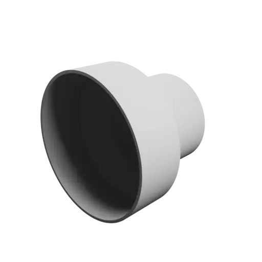 Tube adapter STL 3D file ⌀ 151–101 mm (Length: 125 mm)