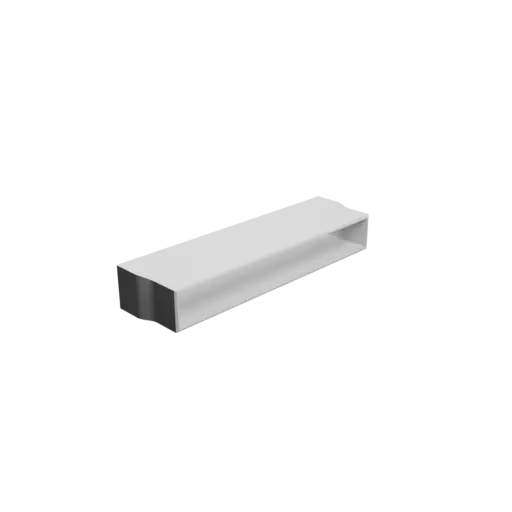 3D Model Rectangular tube adapter STL file 243x33&nbsp;mm to 234x30&nbsp;mm – transition: 20&nbsp;mm