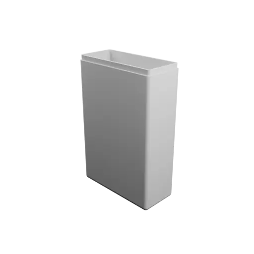 modèle 3D STL boîte à base rectangulaire avec couvercle - 74×33×115 mm, paroi 2 mm