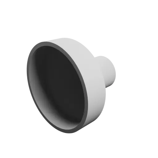 Tube adapter STL file ⌀ 47–19 mm (Length: 36 mm)