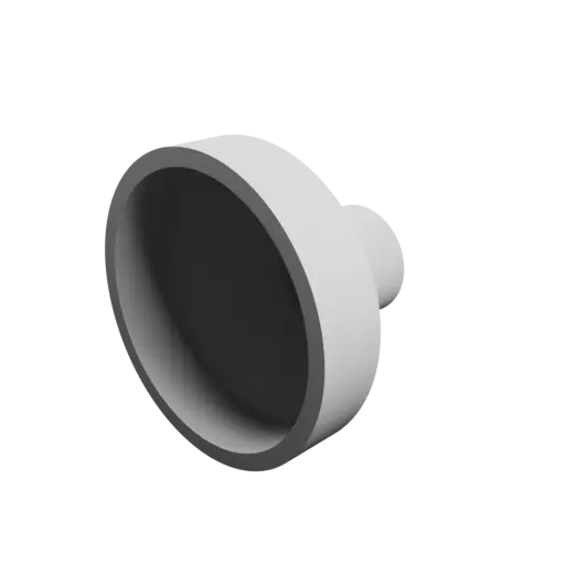 Tube adapter STL 3D file ⌀ 52–20 mm (Length: 36 mm)