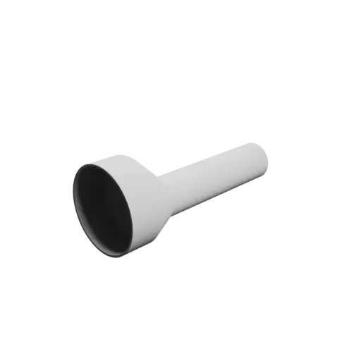 3D Model Tubing adapter STL file ⌀&nbsp;79–36&nbsp;mm (Length: 180&nbsp;mm)