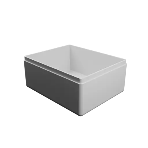 rectangular-base box with lid STL 3D file – 80×65×38 mm, wall thickness 2 mm