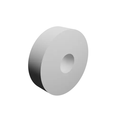 tube STL file OD 74 mm, ID 22 mm, length 20 mm