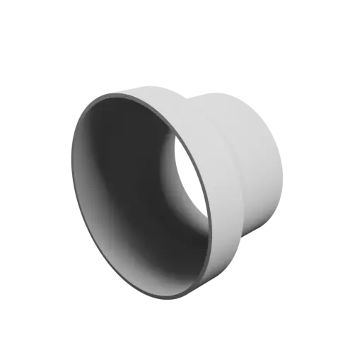 Tube adapter STL 3D file ⌀ 101–80 mm (Length: 65 mm)