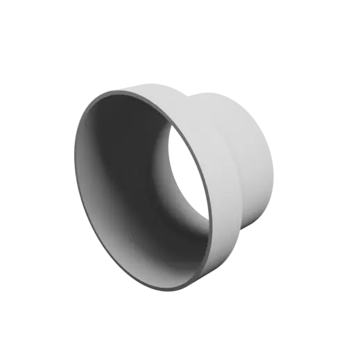 Tube adapter STL 3D file ⌀ 102–80 mm (Length: 60 mm)