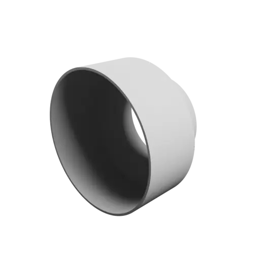 Tubing adapter STL file ⌀ 120–80 mm (Length: 80 mm)