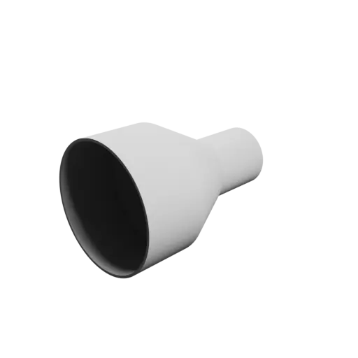Tubing adapter STL file ⌀ 99–49 mm (Length: 150 mm)
