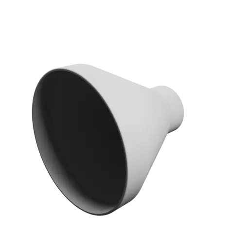 Tubing adapter STL file ⌀ 127–50 mm (Length: 120 mm)