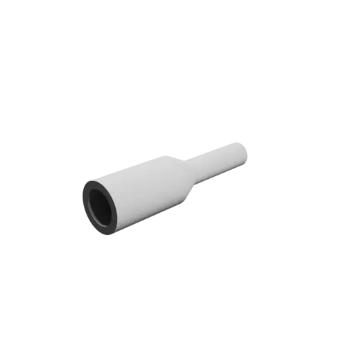 Tubing adapter STL file ⌀ 32–17 mm (Length: 123 mm)