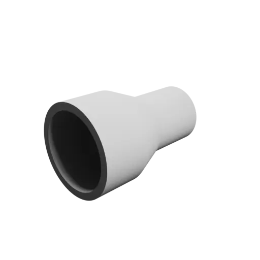 Tubing adapter STL 3D file ⌀ 48–32 mm (Length: 75 mm)