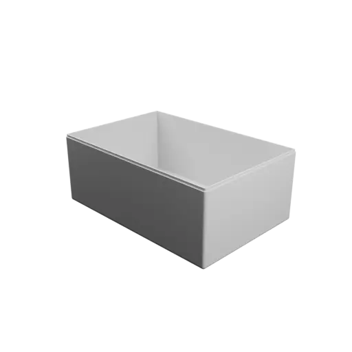 rectangular box with lid STL 3D file – 300×200×120 mm, wall thickness 3 mm