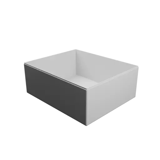 rectangular-base box with lid STL 3D file – 300×250×120 mm, wall thickness 3 mm