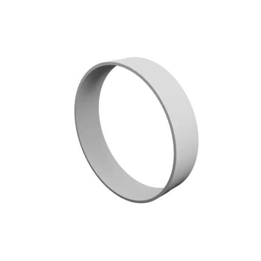 Tubing adapter STL file ⌀ 198–197 mm (Length: 45 mm)
