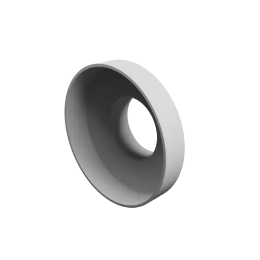 Tube adapter STL 3D file ⌀ 160–80 mm (Length: 65 mm)