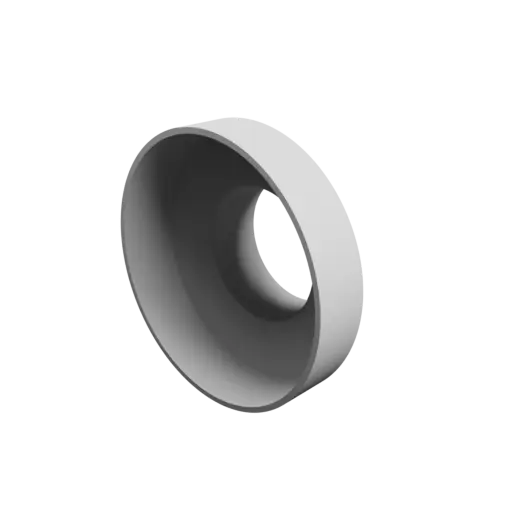 Tube adapter STL 3D file ⌀ 140–75 mm (Length: 65 mm)