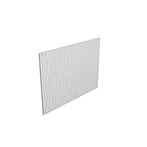 Protective grid STL file, center-to-center: 226x168mm, mesh: 5mm - Ø5mm