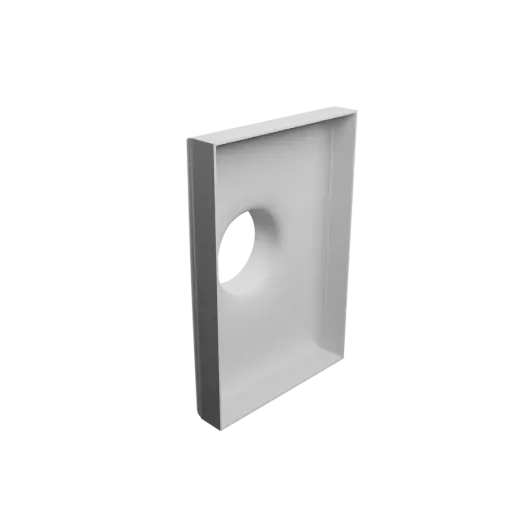Round-to-Rectangular Tube Adapter STL 3D file ⌀100 mm to 200×300 mm, thickness 2 mm