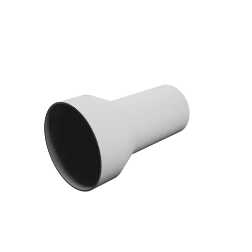 Tubing adapter STL file ⌀ 150–103 mm (Length: 250 mm)