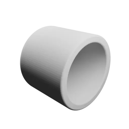 Container STL 3D file, inner: base Ø40 mm, top Ø40 mm, height 40 mm - wall thickness 5 mm