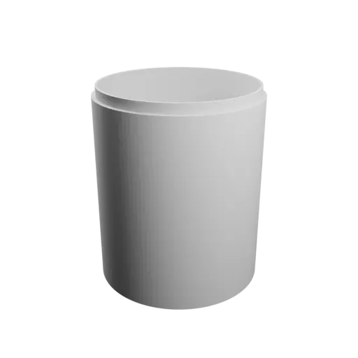 Round box with lid STL 3D file ⌀ 85 mm - Height: 105 mm, Shell: 3 mm