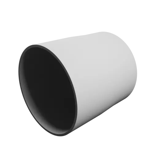 Tube adapter STL 3D file ⌀ 78–76 mm (Length: 80 mm)