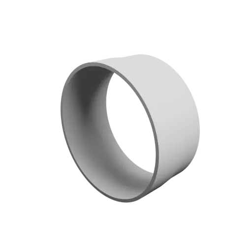 Tubing adapter STL file ⌀ 79–77 mm (Length: 35 mm)