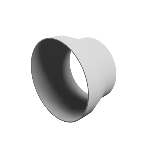Tube adapter STL 3D file ⌀ 184–151 mm (Length: 110 mm)