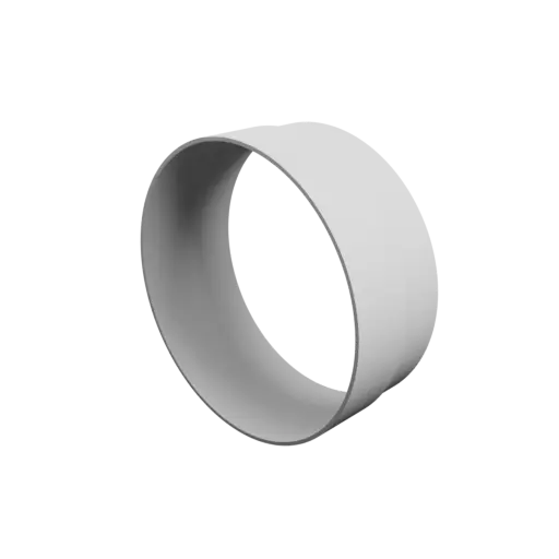 Tubing adapter STL 3D file ⌀ 228–222 mm (Length: 89 mm)
