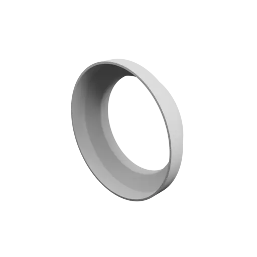 Tubing adapter STL 3D file ⌀ 130–100 mm (Length: 35 mm)
