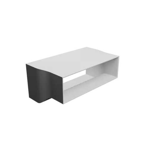 3D Model Rectangle-to-rectangle duct adapter STL file 220x90&nbsp;mm to 205x60&nbsp;mm – transition: 50&nbsp;mm
