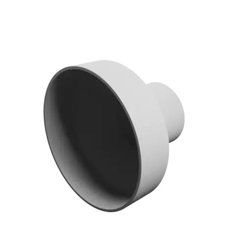 Tubing adapter STL file ⌀ 160–80 mm (Length: 120 mm)
