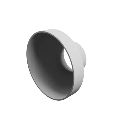 Tubing adapter STL 3D file ⌀ 160–80 mm (Length: 90 mm)