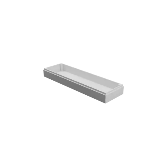 Enclosure with screw-mounted lid STL 3D file: 250×75×32 mm