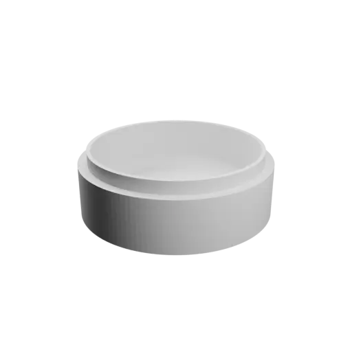 Round box with lid STL 3D file ⌀ 74 mm - Height: 30 mm, Shell: 5 mm