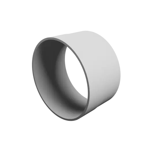 Tubing adapter STL file ⌀ 81–80 mm (Length: 45 mm)