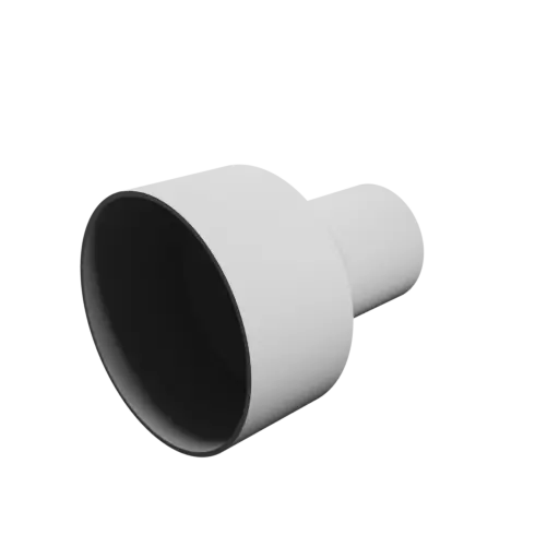 Tube adapter STL file ⌀ 200–110 mm (Length: 250 mm)