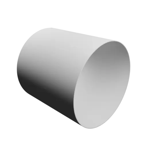 tube STL 3D file OD 81 mm, ID 80 mm, length 81 mm