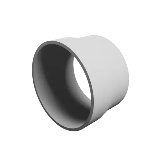 Tube adapter STL file ⌀ 88–82 mm (Length: 55 mm)